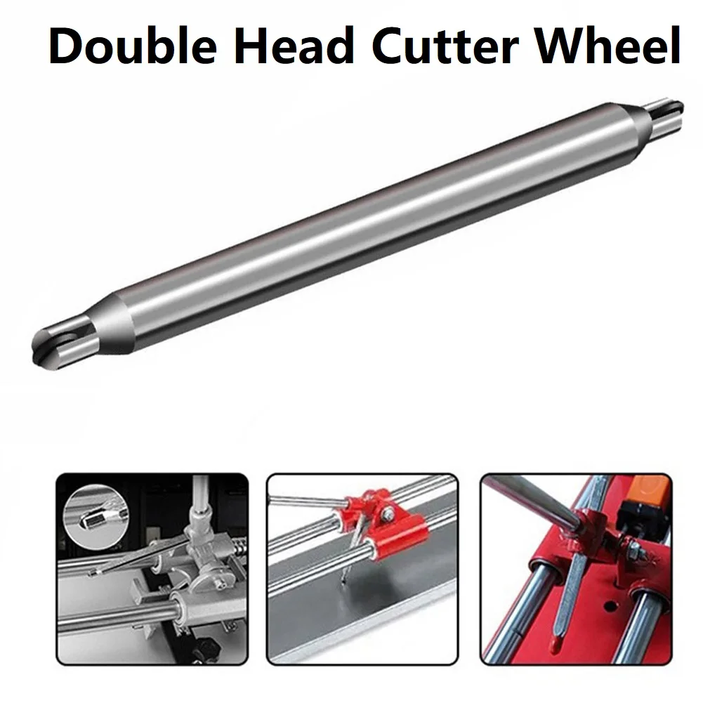 Replacement Porcelain Scoring Wheel For Manual Tile Cutters Double Head Steel Design For Reliable Tile Edge Scoring Performance