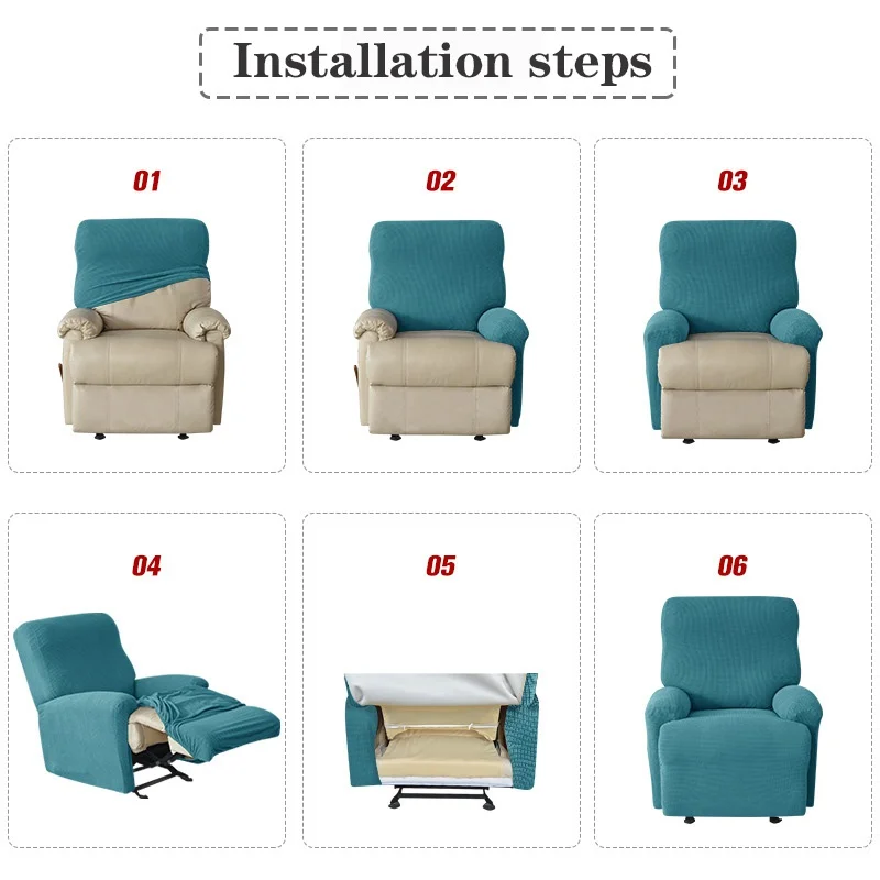 Jacquard Recliner Sofa Cover Elastic Sofa Protector Lazy Relax Armchair Covers Couch Cover Stretch Slipcovers For Home Decor