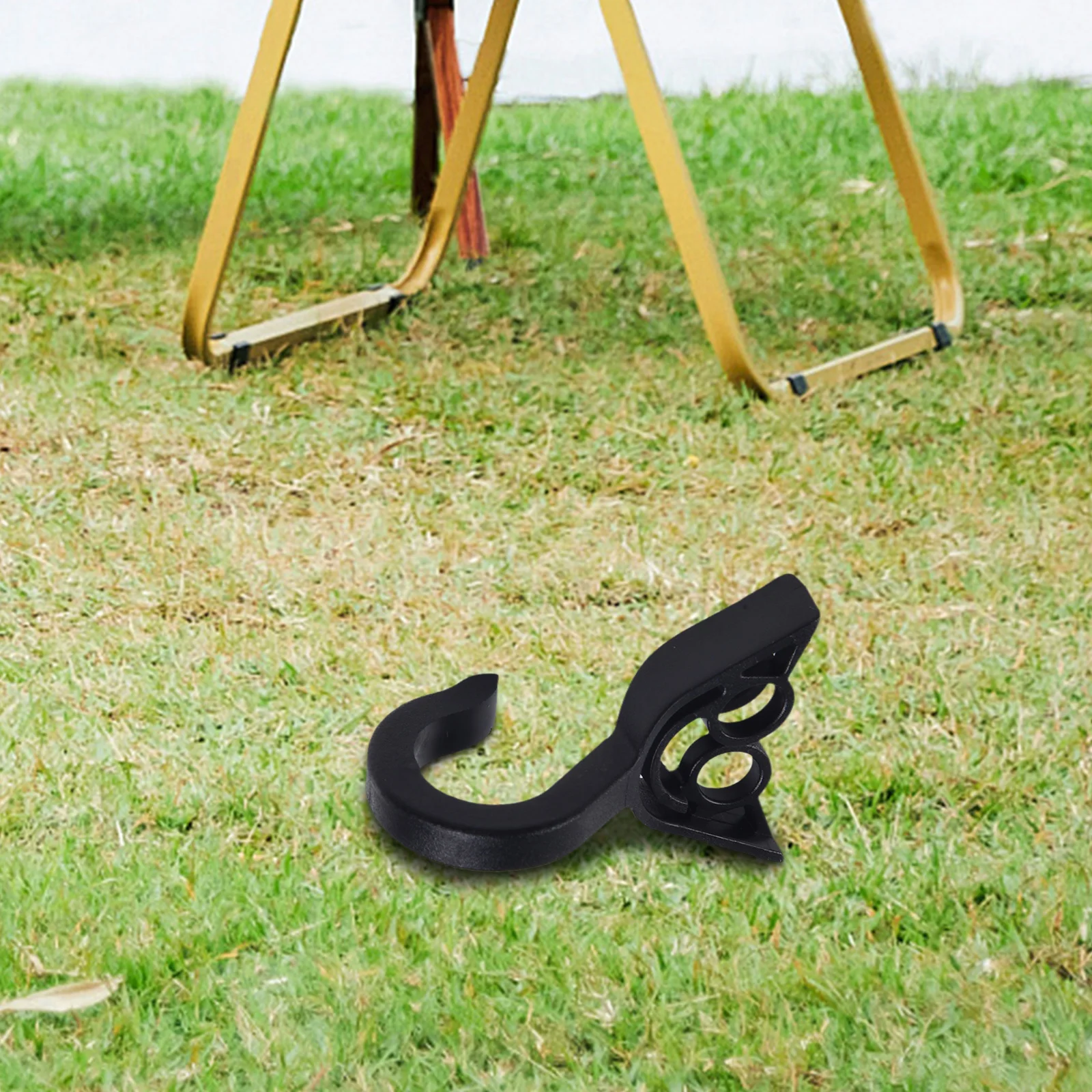 

10pcs Open End Cord Hooks Lanyard Hooks Small Plastic Hooks For Camping 2.8*4.4*2.3cm Black Reliable 10pcs Adjustable Plastic