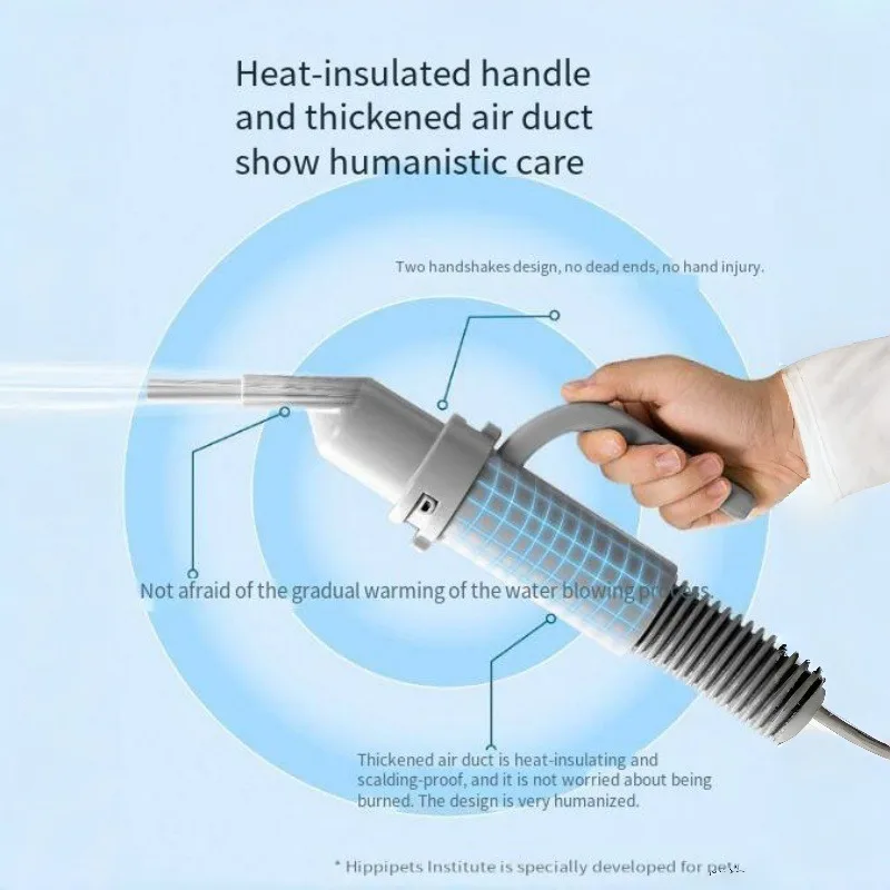 Smart High Power Pet Dryer Professional Grooming Blower Adjustable Speed Temp for Dogs Cats Universal Hair Drying Machine Home 2