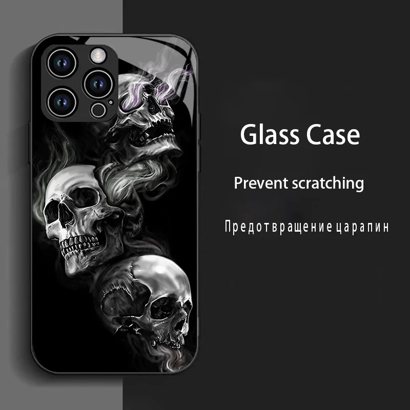 Luxury Tempered Glass Phone Case Shell