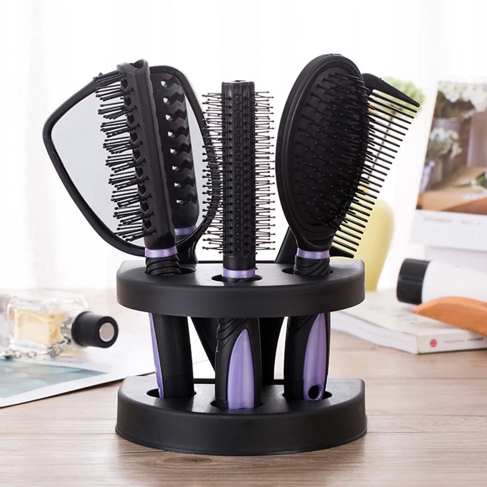 

5 Pcs Mirror Hair Comb Set of Curls Hairbrush Styling Tools Detangling Household