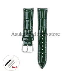 Genuine Leather Replacement Watch Strap - Soft & Stylish Band - 22mm (Green)