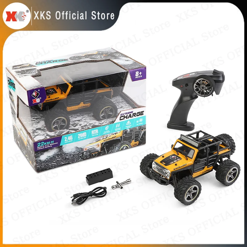 Wltoys XKS 22201 RC Car 1/22 2WD Vehicle Models Propotional 2.4G Control Withe W/Light Off-Road Climb RC Truck Toy for Kids Gift 6