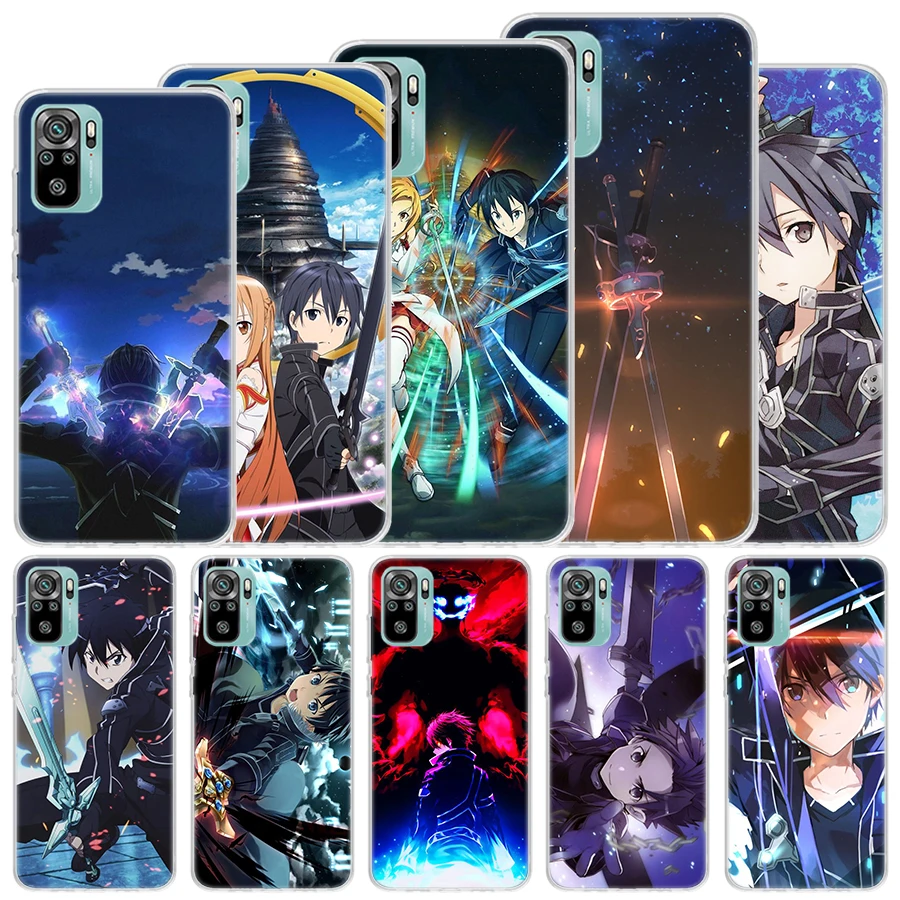 Sword Art Online Kirito Asuna Soft Case For Xiaomi Redmi 10 10A 10C 9