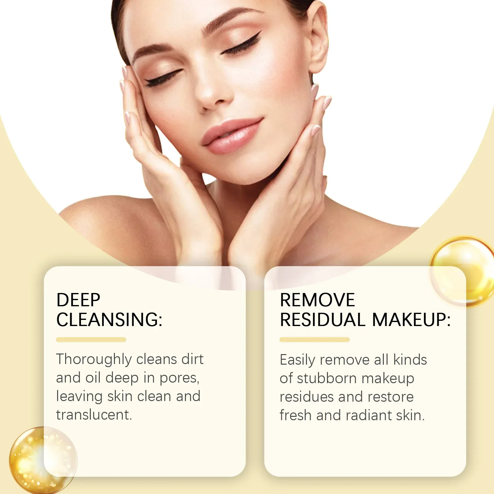 Makeup Remover Lip Eye Makeup Gentle Cleansing Remove Blackheads Refreshing Soothing Sensitive Non-irritating Face Cleansing Oil 6
