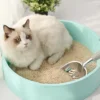 Cat Litter Scoop Grey Heavy Duty Metal Long Handle Pet Scooper High Efficiency Sifting Shovel Comfortable Hold No Rust
