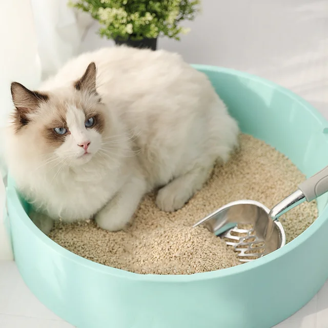 Cat Litter Scoop Grey Heavy Duty Metal Long Handle Pet Scooper High Efficiency Sifting Shovel Comfortable Hold No Rust Cat Litter Scoop Grey Heavy Duty Metal Long Handle Pet Scooper High Efficiency Sifting Shovel Comfortable Hold No Rust
