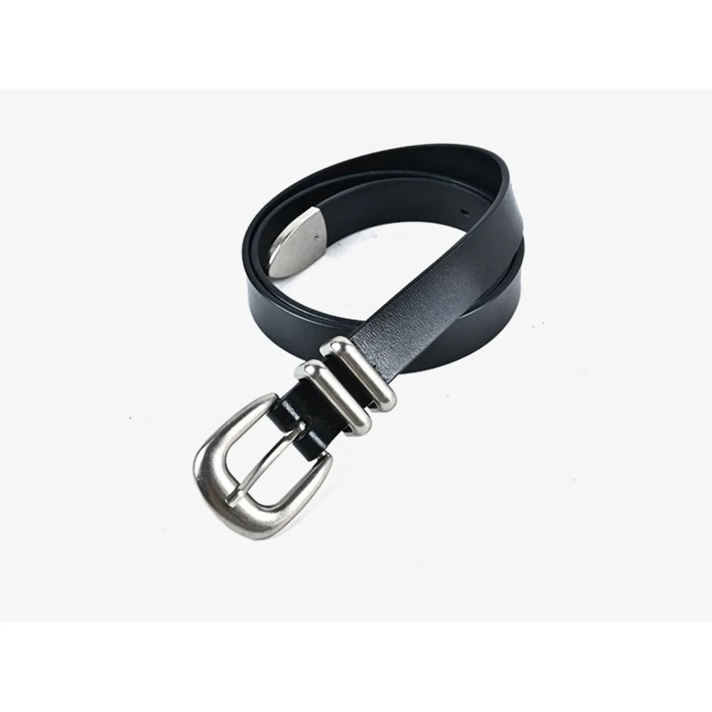 Nouvelle ceinture en cuir pour femme à haute texture, nouvelle ceinture en arc de triomphe pour femme avec boucle à aiguille et ceinture en cuir polyvalente pour femme avec peau de vache_voghion.com