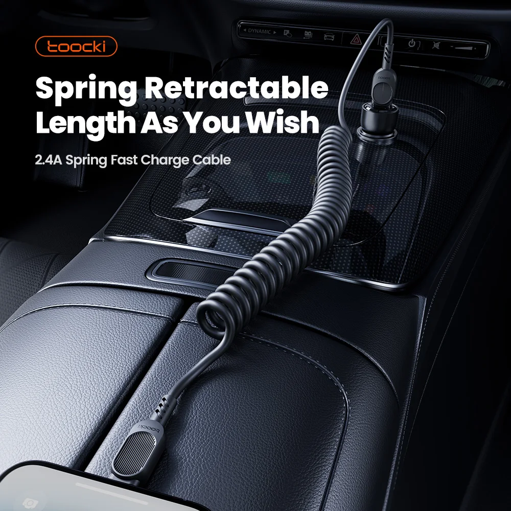 Retractable Fast Charging USB C to Lightning Cable