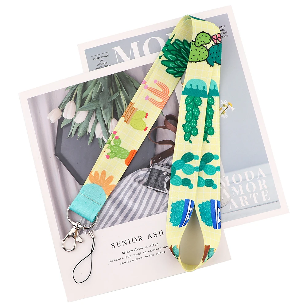

Flyingbee High Quality Cactus Fashion Lanyard Badge ID Lanyards Mobile Phone Rope Key Lanyard Neck Straps Accessories X2513