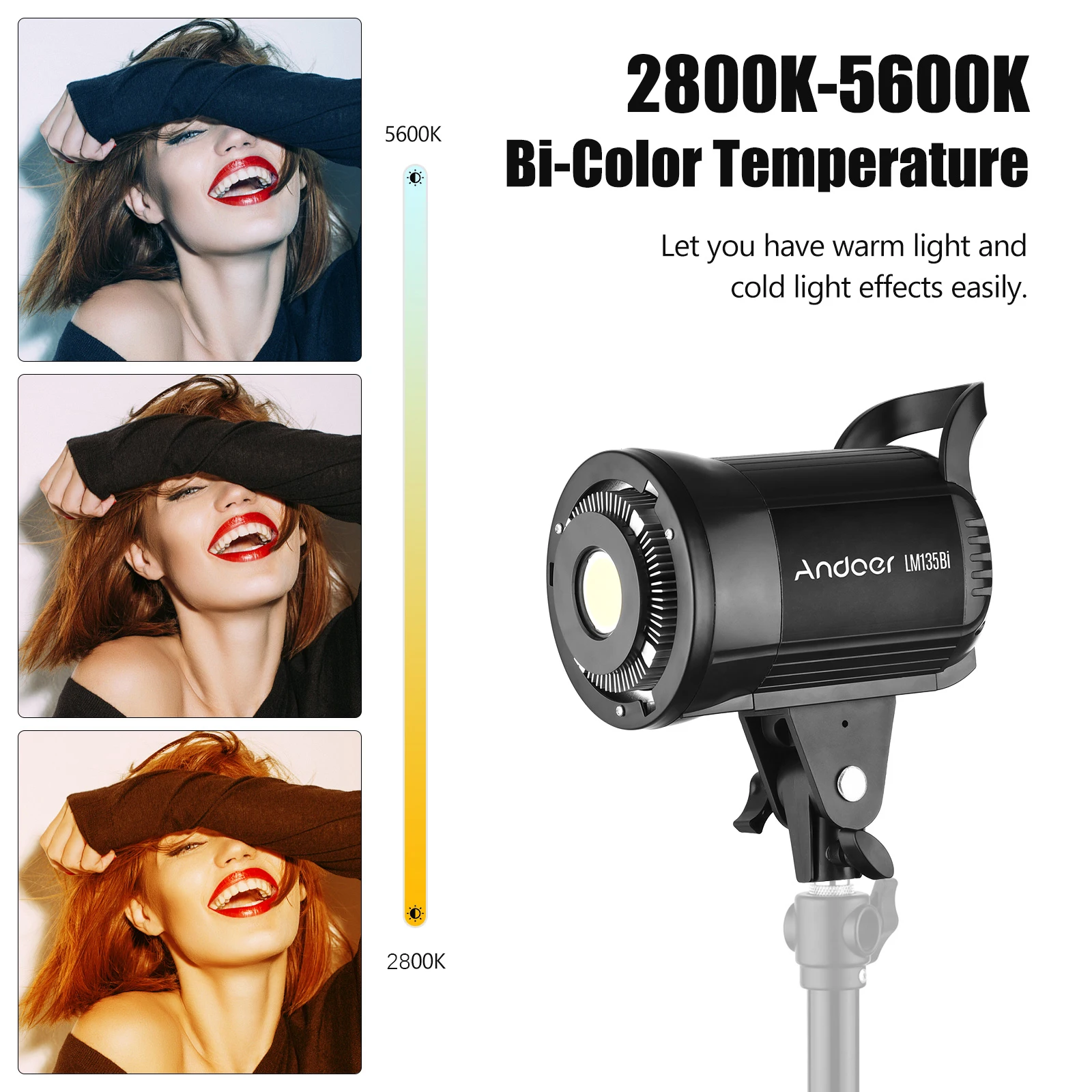 Andoer LED  Ʈ, ޴ Ʃ COB Ʈ,  Ʈ LED Ʈ,  ̺ Կ  Ʈ 