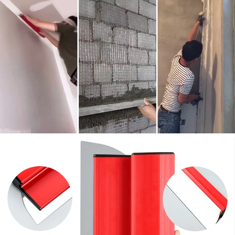 Putty Knife Drywall Smoothing Spatula 40cm 60cm Stainless Steel Painting Skimming Flexible Blade Wall Tools Suprihoo