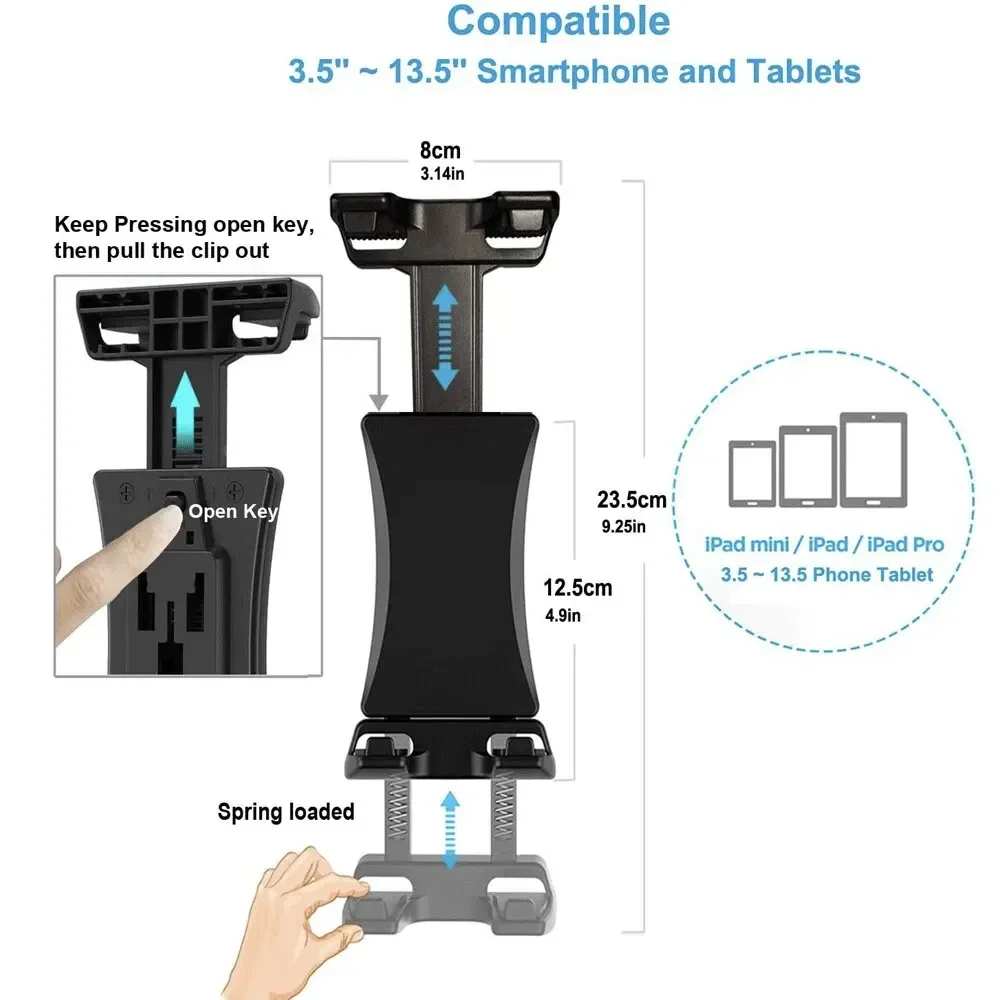 Premium Universal Tablet & Phone Holder with Suction Cup