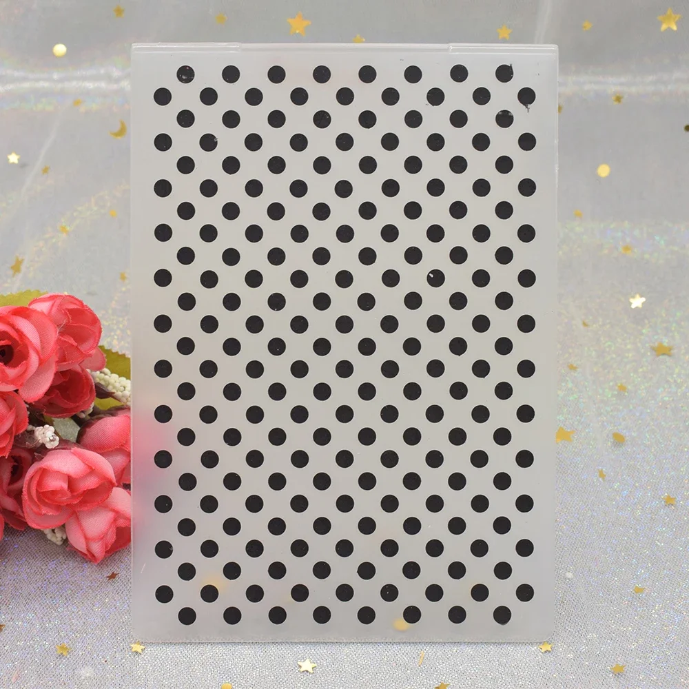 Dots Pattern 3D Embossing Folders DIY Scrapbooking Card Making Paper Craft Plastic Template Stencil plastic embossing folder embossing folder