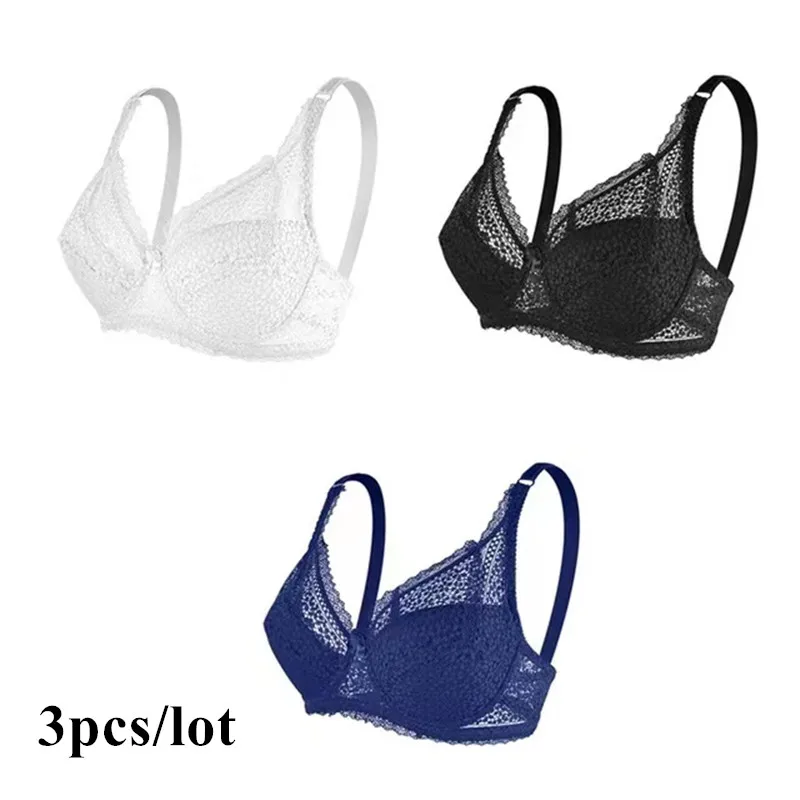 SELONE 2023 Bras for Women Push Up No Underwire Lace for Sagging Breasts  Breathable Ladies No Steel Ring Gathering Adjustment Lift Everyday Bras for