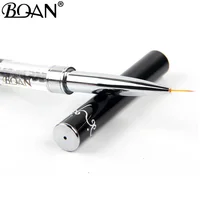 BQAN Black Double Head Crystal Handle 9mm&11mm Drawing Brush Liner Brush Painting Pen Gel Polish Crystal Nail Art Manicure Tools 2