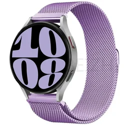 Milanese Loop Metal Magnetic Bracelet, 22mm/20mm Watch Band Strap - 20MM watch band (Lavender 22)