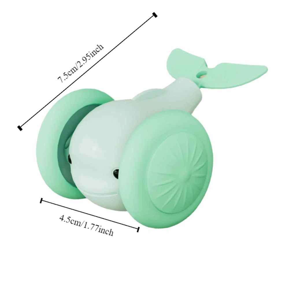 USB Charging Cat Interactive Whale Toy Running Car Interactive Automatic Rolling Ball Plastic Cat Teaser Toy Pet Play
