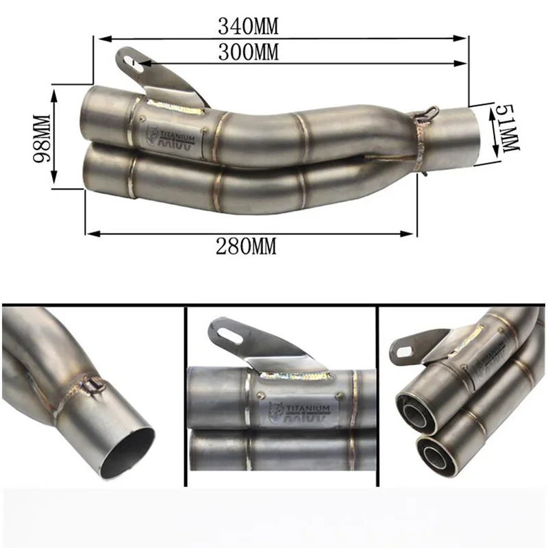 

Для CB600F CB 600 F cb600f Hornet CBR600F CBF600SA CB300F мотоциклетная двойная выхлопная труба mivv глушитель с глушителем дБ