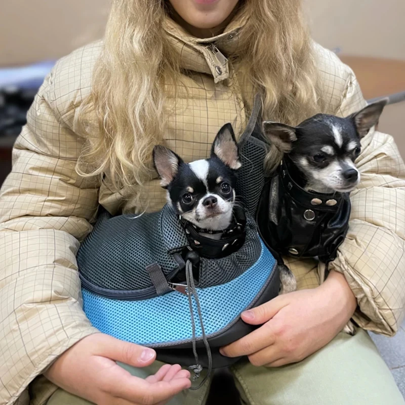 Pet Carrier Backpack Pet Bag Pet Carrier Bag Pet Puppy Carrier Outdoor Travel Dog Shoulder Bag Mesh Oxford Single Comfort Sling Handbag Tote Pouch