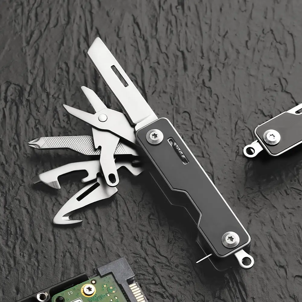 Multi Tools 10 in 1 Multifunction Unpack Knife Scissors Screwdriver Folding Fruit Camp Tool Outdoor Survival Clip Sharp Cutter