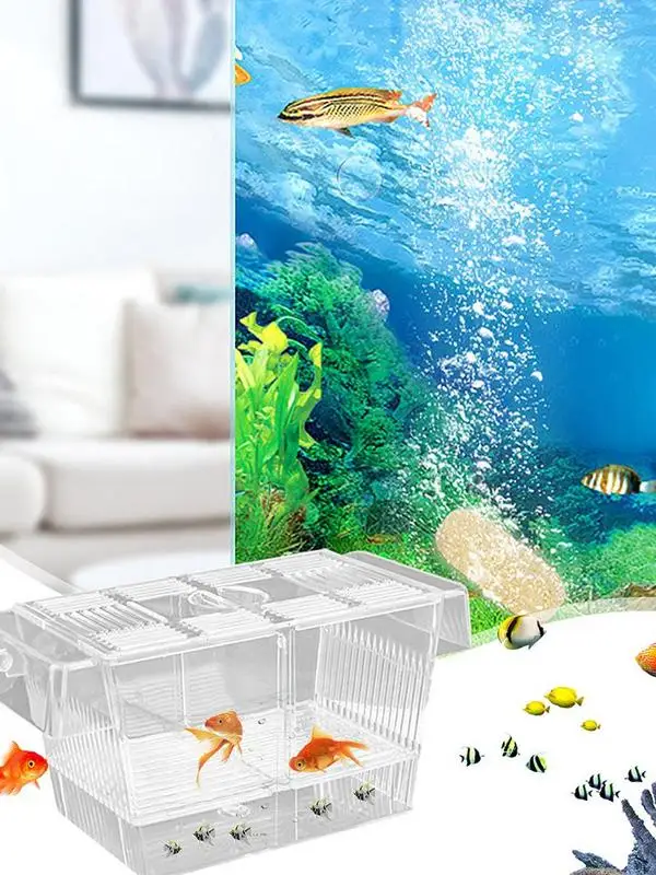 Aquarium Fish Incubator Breeding Box Hatchery Tank