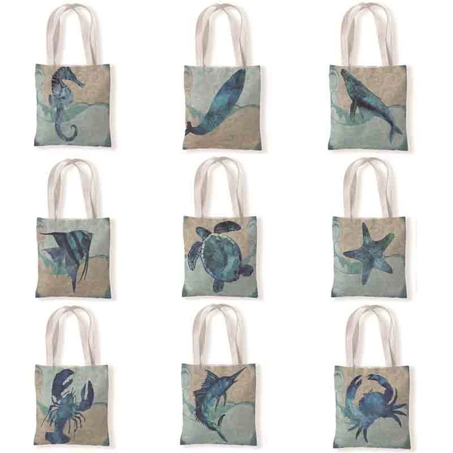 Hot Sale Cosmetic Bags Sea Whale Print Makeup Bag Casual Pretty