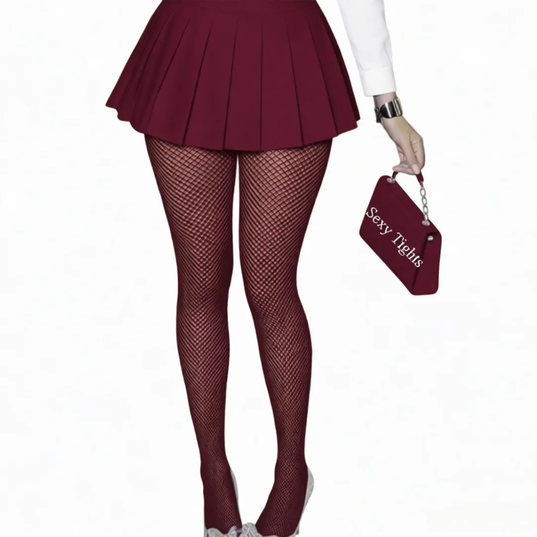 Elegant Sky Blue Fishnet Bodystockings - Vibrant Mesh Pantyhose