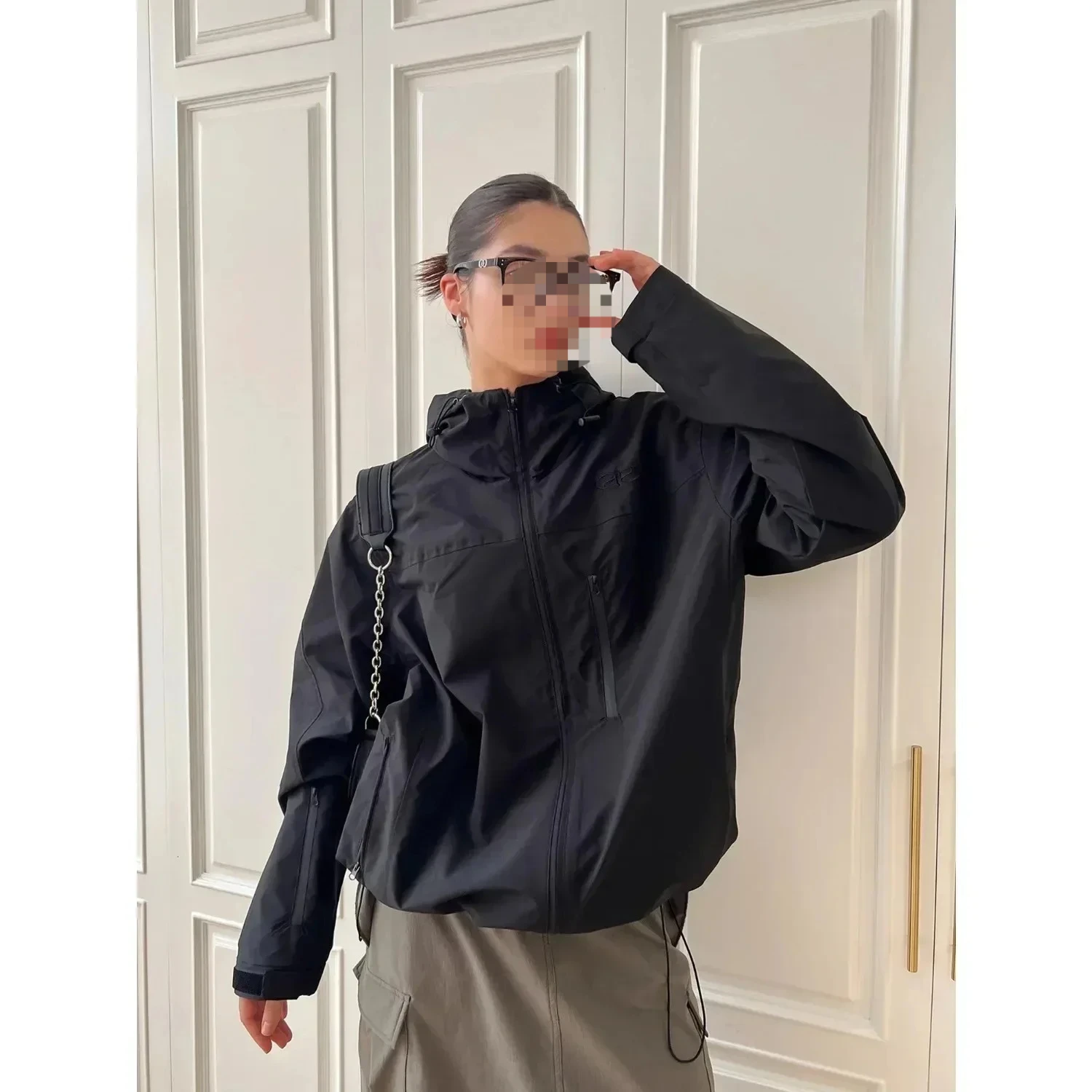 NICOLE 00s fur down jacket y2k お兄系 パンク 00s nicole club for men fur down jacket y2k lgb ifsixwasnine