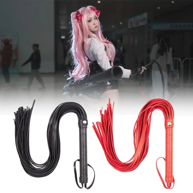 1PC Pu Leather Pimp Whip Portable Racing Riding Crop Party Flogger Queen Horse Riding Whip equestrian whip riding accessories