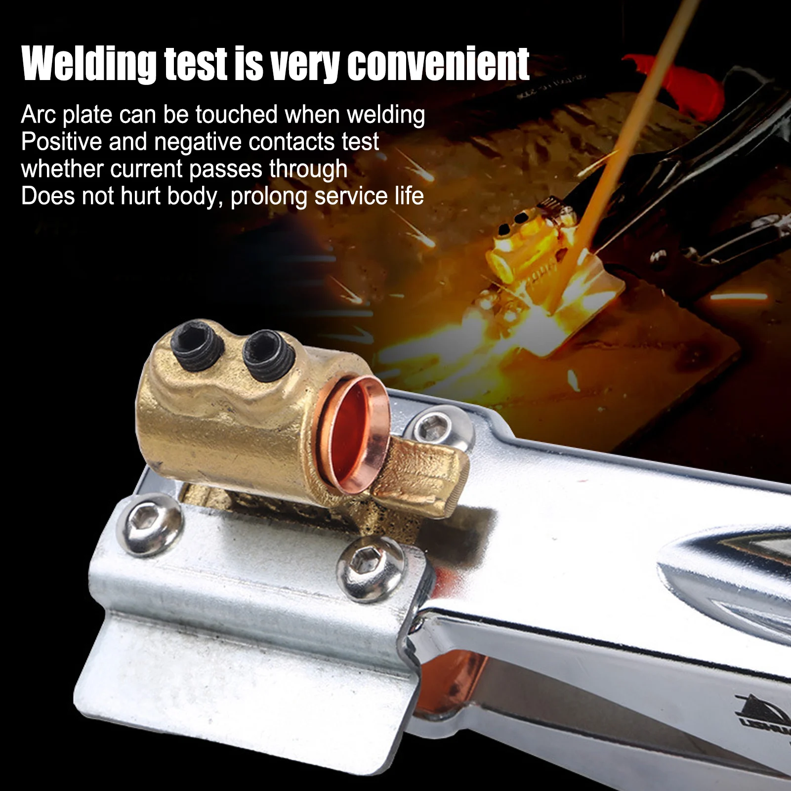 Grounding Work Clamp 300A Welder Welding Earth Clamp Iron Plated for Soldering Welding Ground Grounding Work