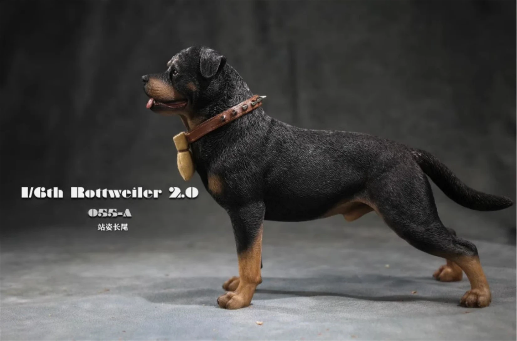 JXK スタジオ 1:6 ロットワイラーフィギュアかわいい警察ペット犬動物