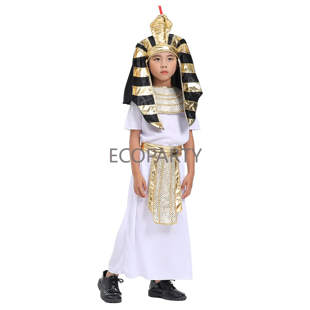 Child Boy Ancient Egyptian King Pharaoh Cosplay Ancient Egypt Egyptian Dress Pharaoh Cleopatra Prince Costume for boy disfraz