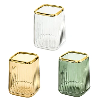 Organisateurs de maquillage de luxe, boîte de rangement pour pinceaux cosmétiques de bureau, étui à stylos de bureau, support de soleil pour rouge à lèvres 1