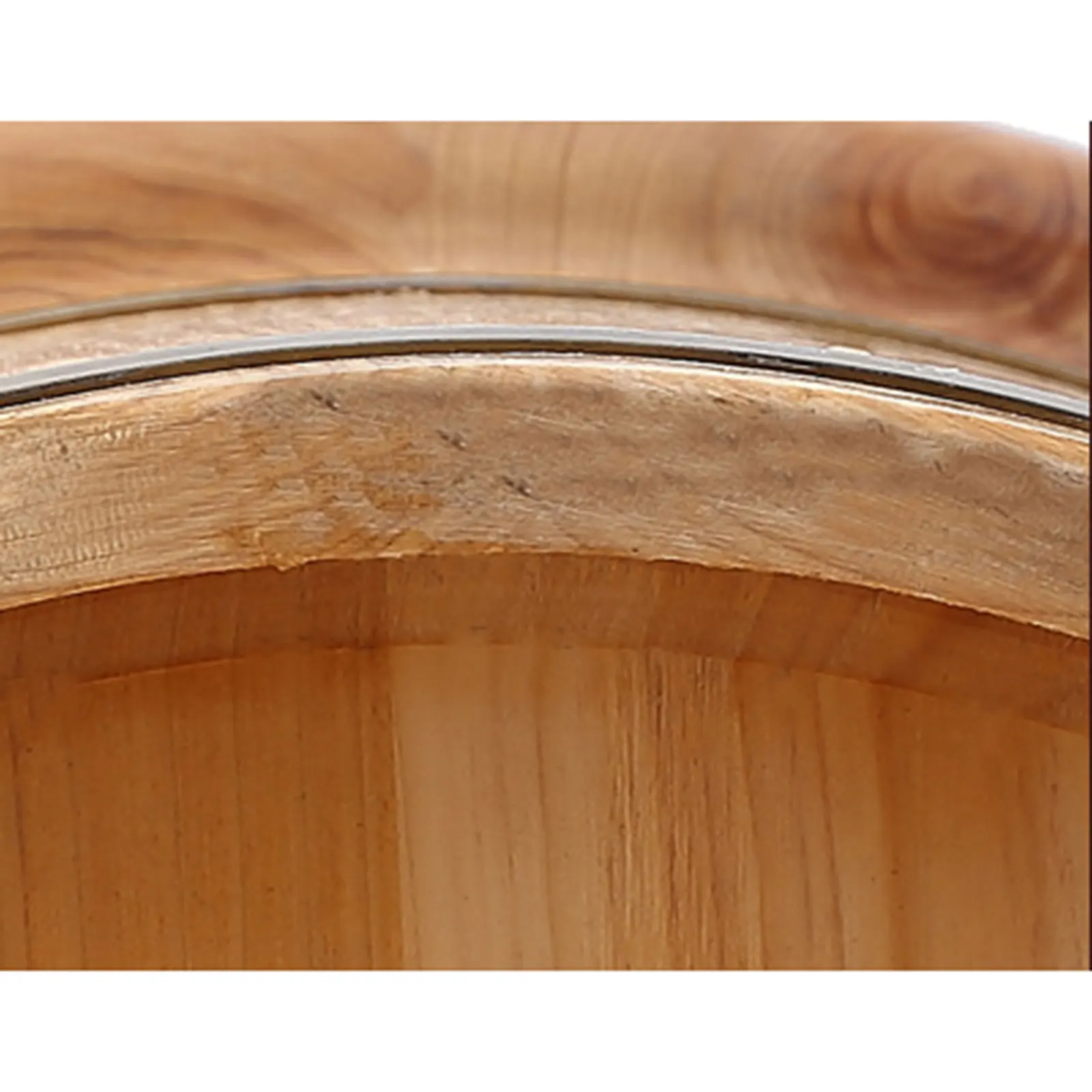 Foot Bath Bucket Foot Basin Wooden Bucket w/ Lid Use For Foot Bath & Massage