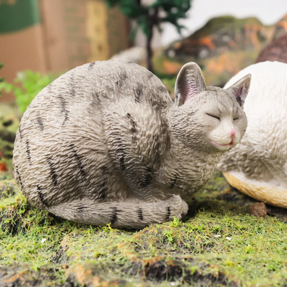 

Cat Statue Plastic Cats Statue Cat Statue for Garden Cat Garden Statue Cat Figurine