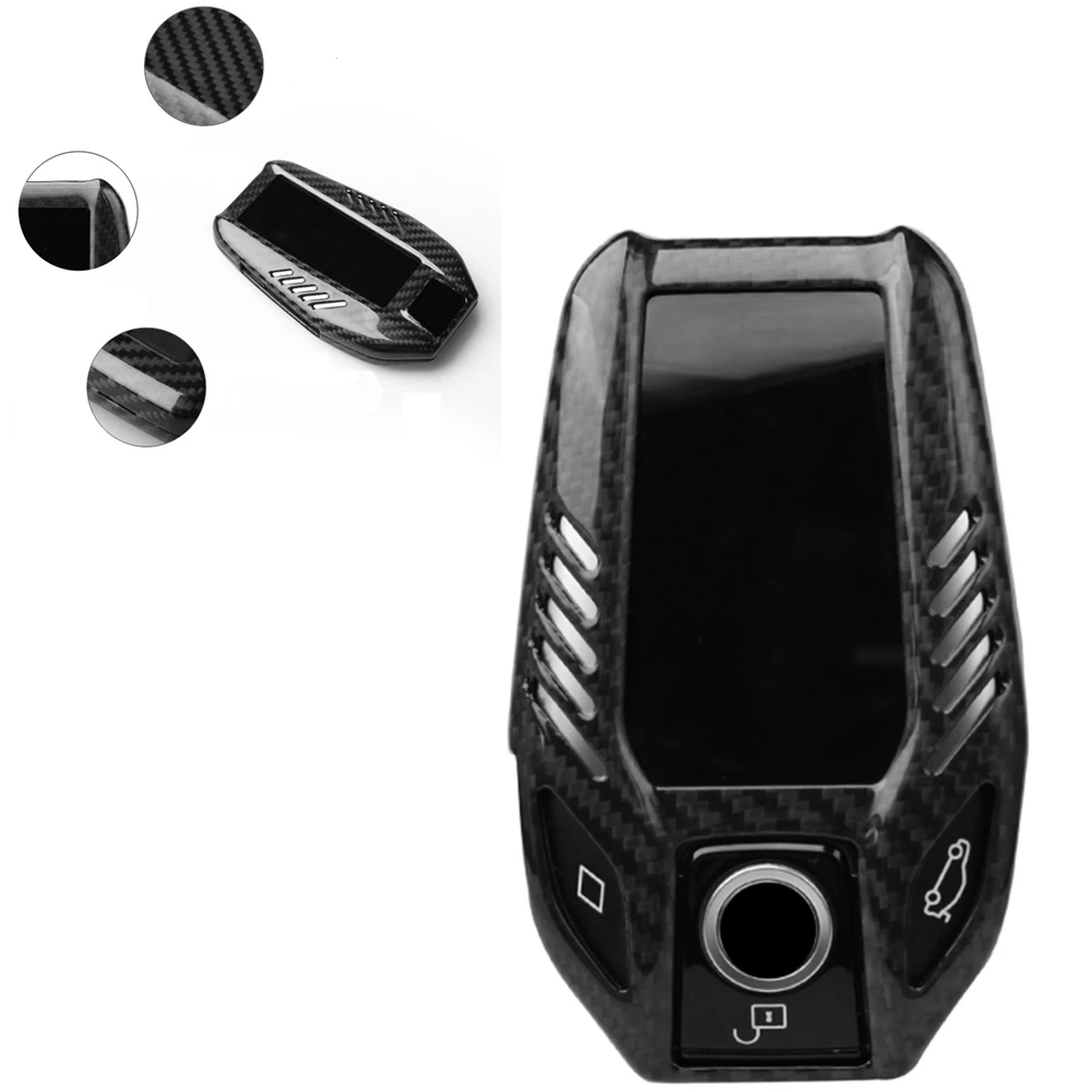 

Автомобильный Умный брелок для ключей, чехол для ключей из углеродного волокна для BMW G11, G12, G30, G31, G32, i8, i12, i15, G01, G02, G05, G07