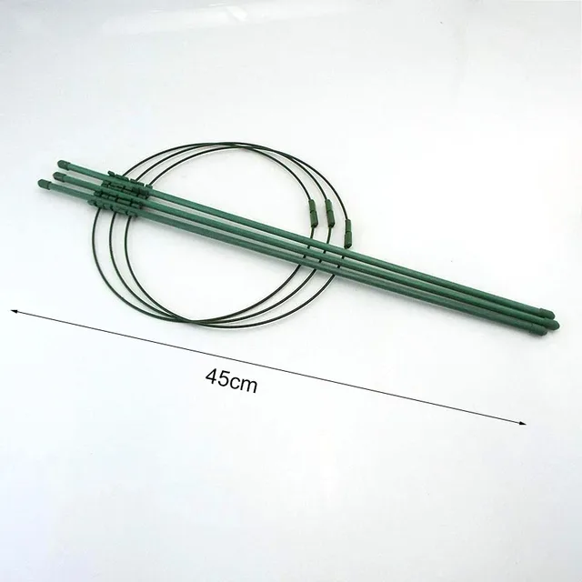 45 Cm -Es Növényi Tartó Hegymászó Szőlőállvány Cserepes Keret Műanyag Bevonatú Acél Zöldségek Dekoratív Rácsos K5 - Image 2