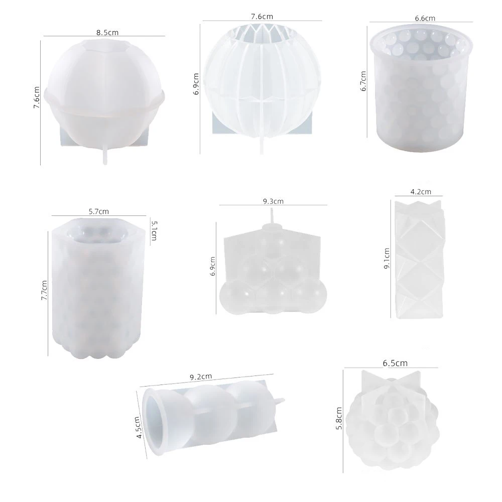 Molde De Silicona Para Jabón Cilíndrico, 8 Moldes ... – Grandado