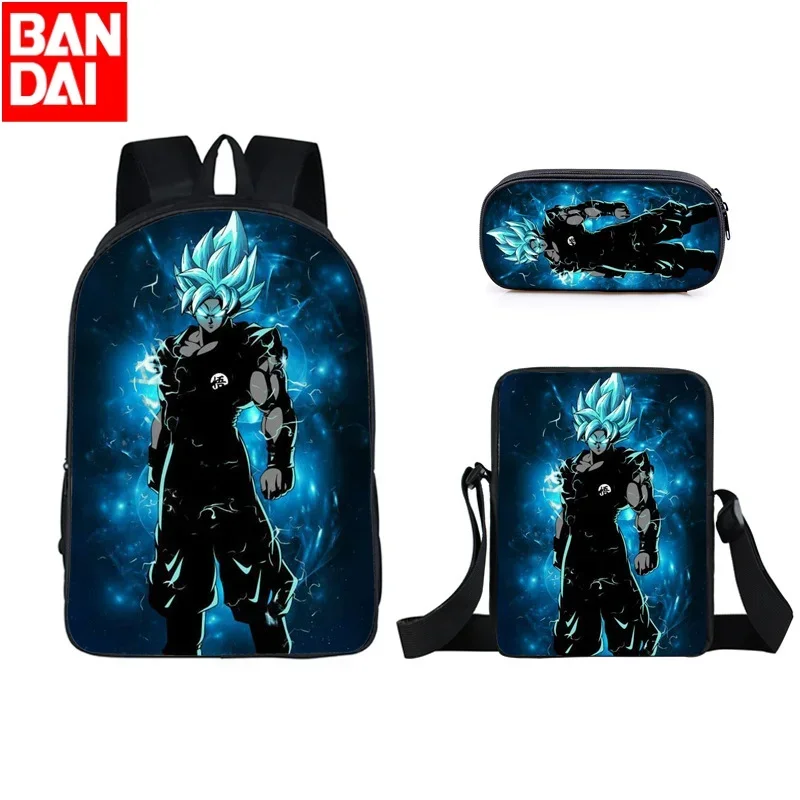 

Printed Dragon Ball Backpack Anime Elementary School Schoolbag Pencil Bag Small Satchel Bag Three-Piece Package