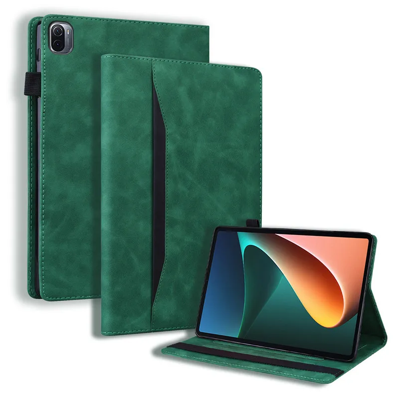 Elegant Leather Wallet Stand Case - 11 inch Business Tablet Cover