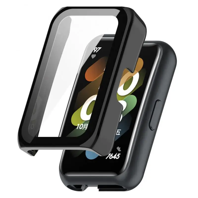 Custodia In Vetro Temperato Per Huawei Watch Fit 2 Honor Es Protezione A Schermo Intero Per Huawei Huawei Honor Band 7 6 Cover Protettiva