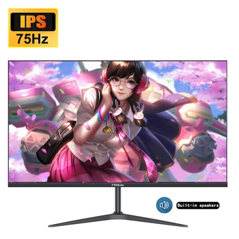 데스크탑 AMD 프리싱크 DC 플리커 프리 100% sRGB 컴퓨터 게이밍 모니터, 24 인치 IPS 2K 모니터, 75Hz QHD, HDMI DP