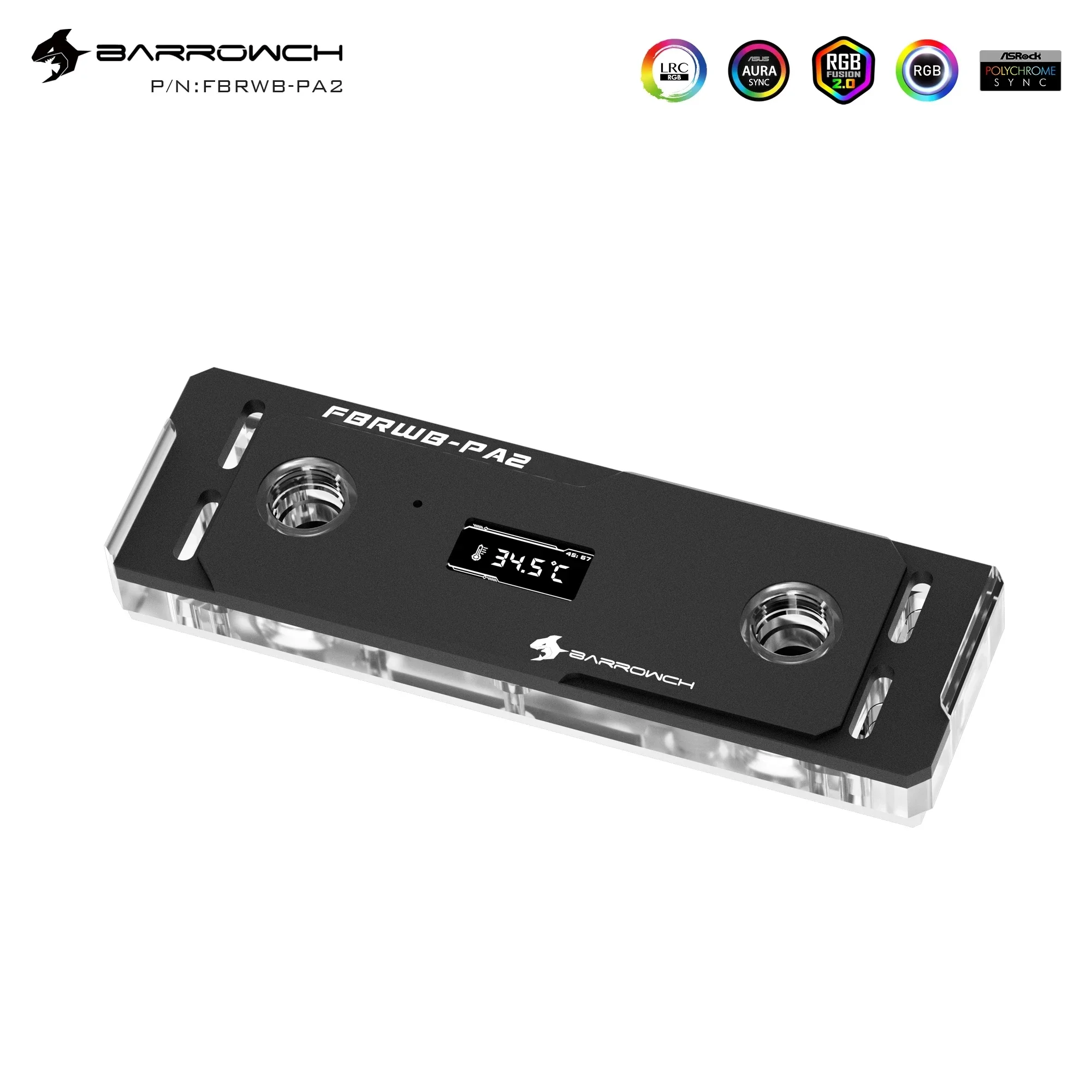 Cartão de Memória Barrowch-água Ddr5 Ddr4 com Display Digital Tft 5v Argb Iluminação 3pin - Imagem 5
