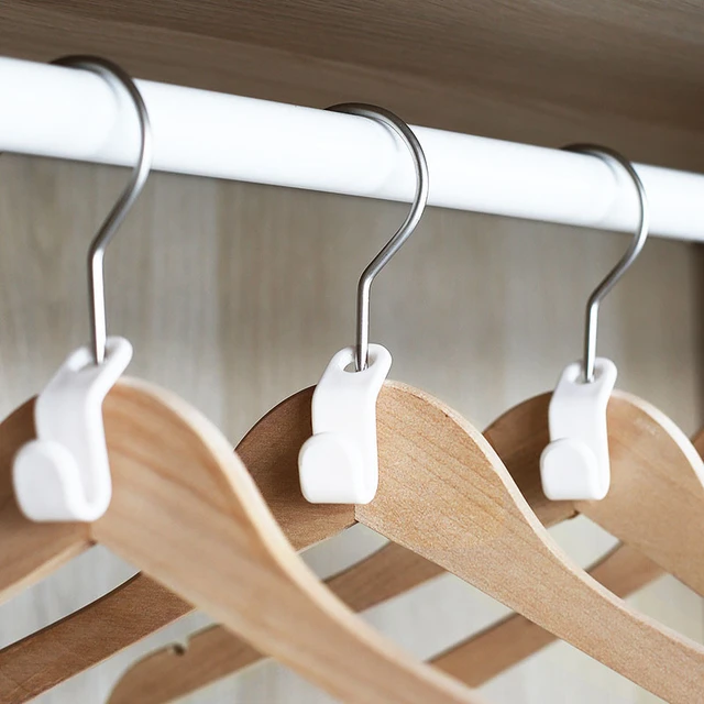 6pcs Closet Hanger Wonder Space Saver Magic Extension Hook Clothing Rack  Home Storage Supplies