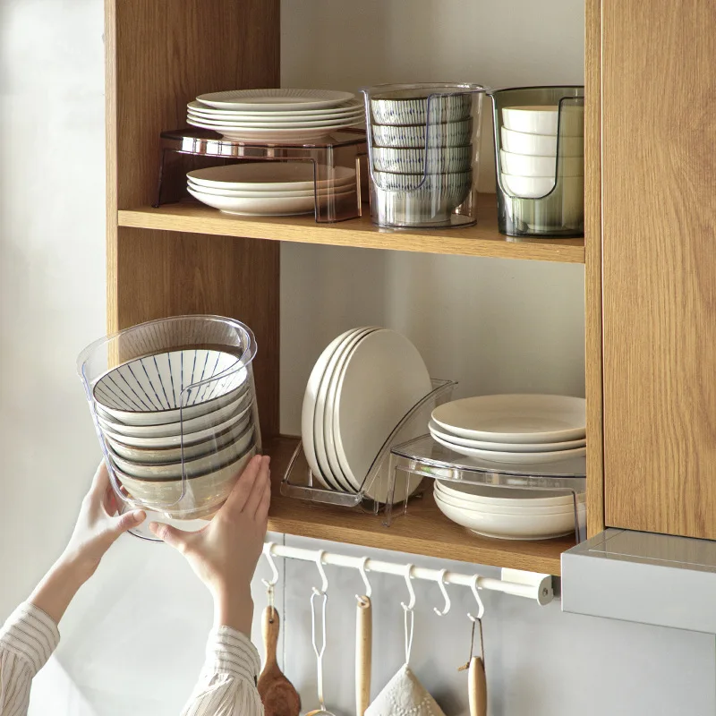 Kitchen Cabinet Organizer Rack Bowl and Plate Storage Dish Racks