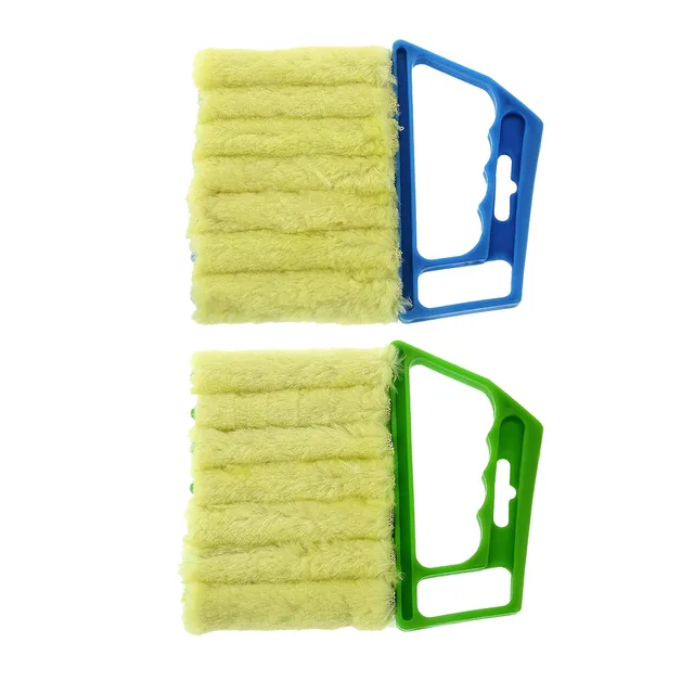 2x Brush Microfibre Blind Clean Dust Cleaner Slats Mini Duster