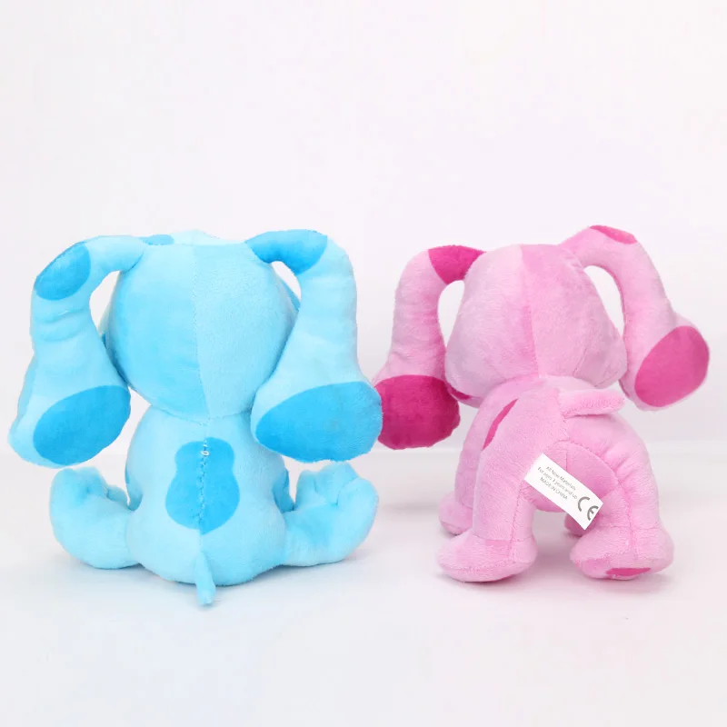 18cm 블루스 클루스 앤 유 빈백 플러시 인형 블루 핑크 강아지 부드러운 봉제 장난감 귀여운 크리스마스 플러시 장난감 인형 어린이를 위한 선물