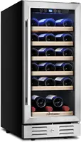 Cooler Refrigerator - 30 Bottle Wine Fridge with Stainless Steel Refrigerator& Double-Layer 1